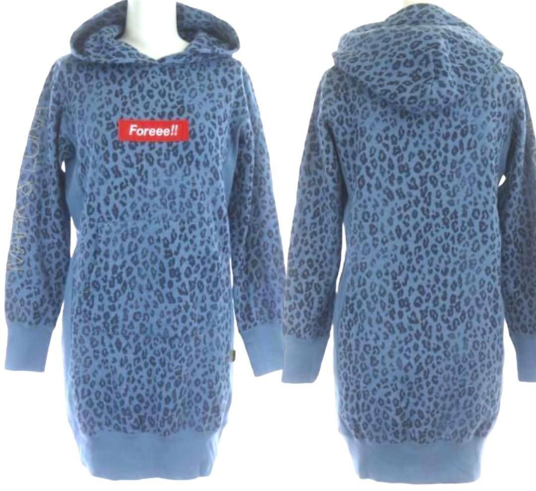 MARK&LONA パーカーワンピース レオパード 豹柄 人気ゴルフブランド