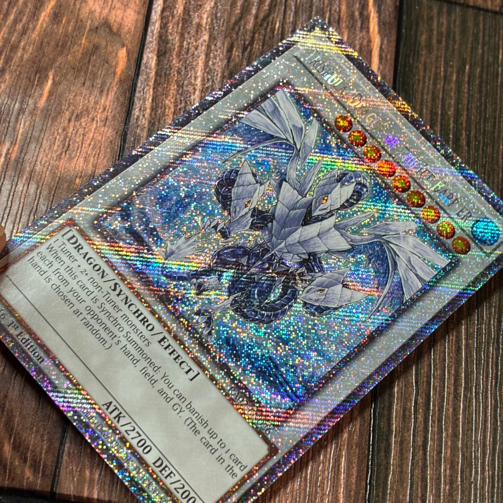 遊戯王 英語版 氷結界の龍 トリシューラ プラチナシークレットレア