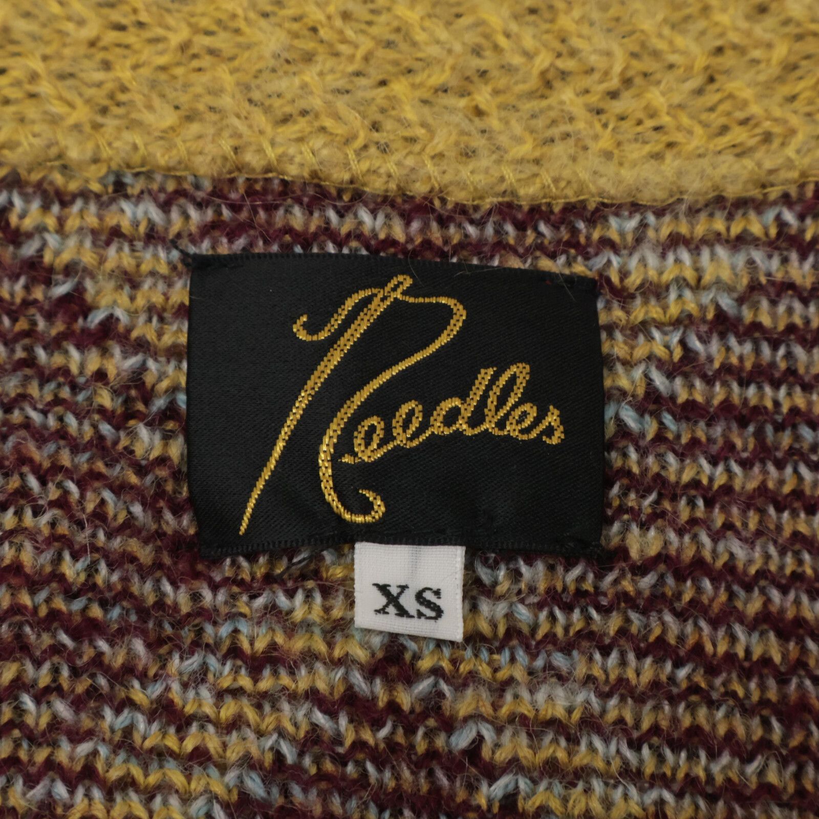 needles ニードルズ LQ414 ｲｴﾛｰ ﾓﾍﾔｱｰｶﾞｲﾙｶｰﾃﾞｨｶﾞﾝ XS - メルカリ