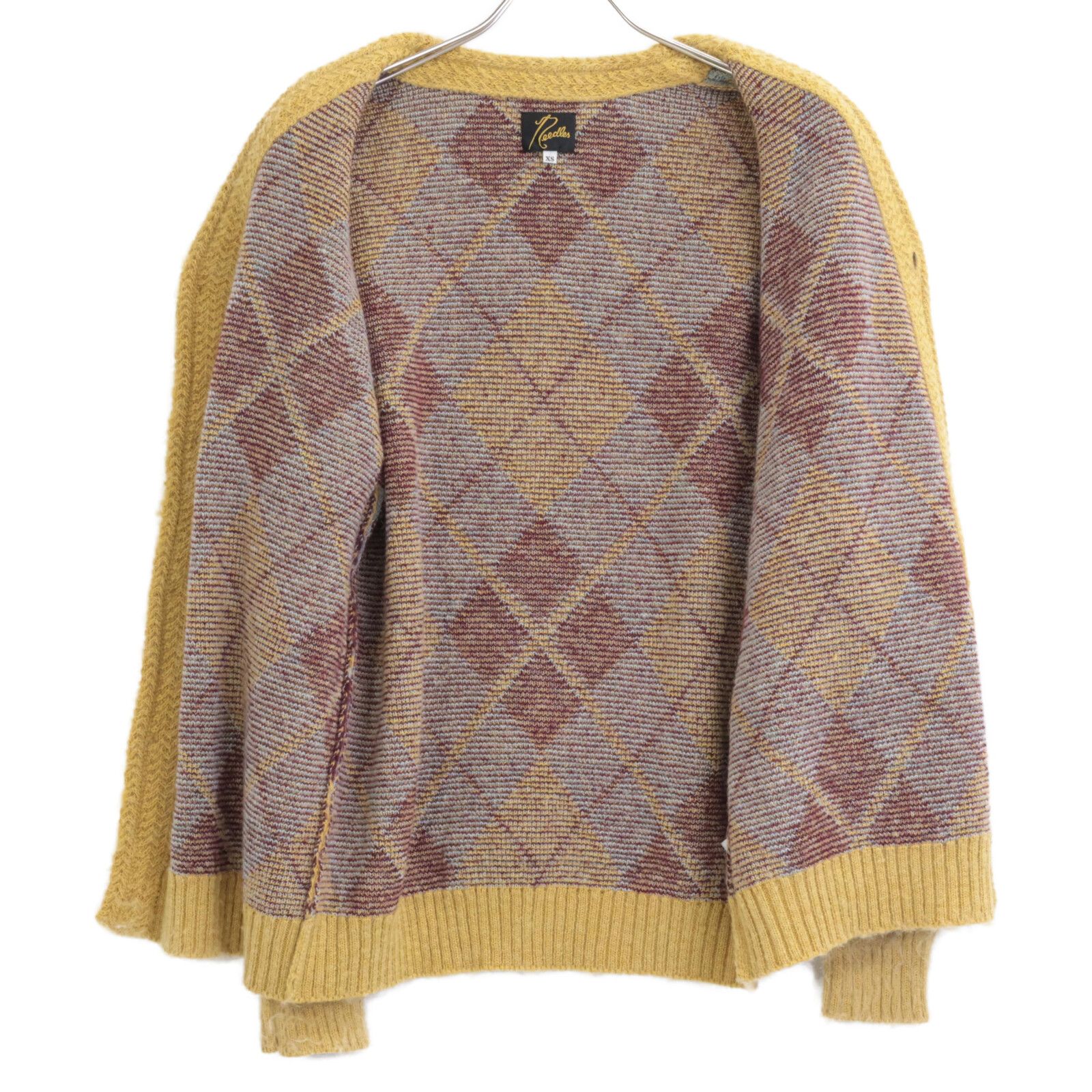 needles ニードルズ LQ414 ｲｴﾛｰ ﾓﾍﾔｱｰｶﾞｲﾙｶｰﾃﾞｨｶﾞﾝ XS - メルカリ