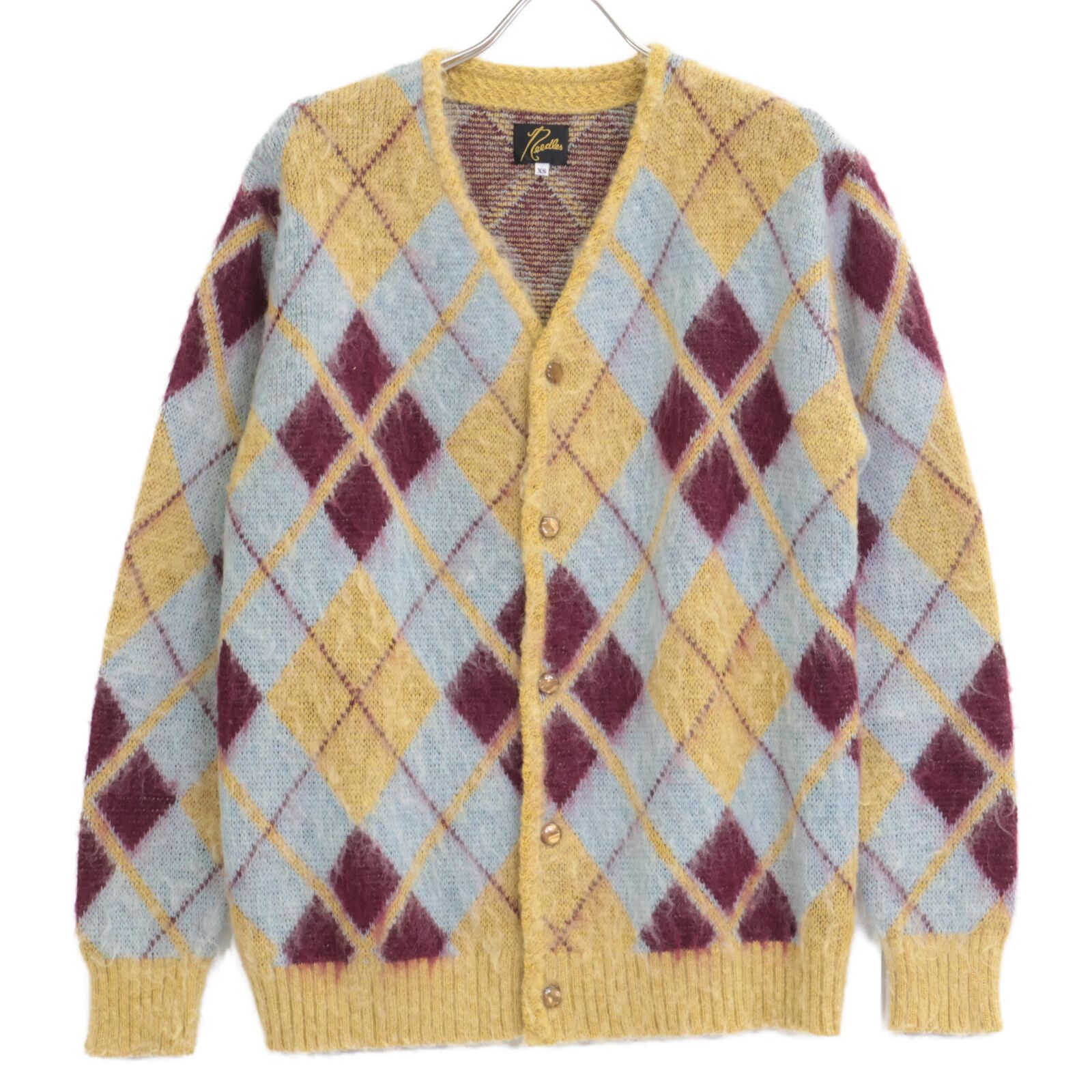Needles　21AW　モヘヤアーガイルカーディガン　LQ414 イエロー needles ニードルズ LQ414 ｲｴﾛｰ ﾓﾍﾔｱｰｶﾞｲﾙｶｰﾃﾞｨｶﾞﾝ XS - メルカリ