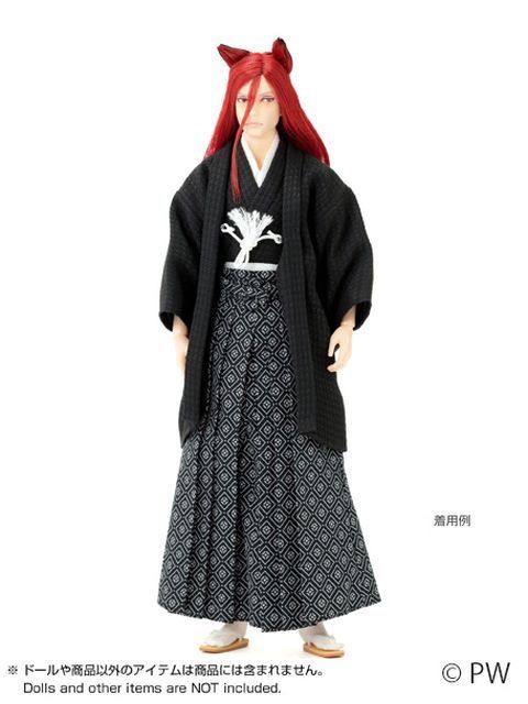  ペットワークス ナイン 羽織袴セット 黒 その他 ドール お人形遊び
