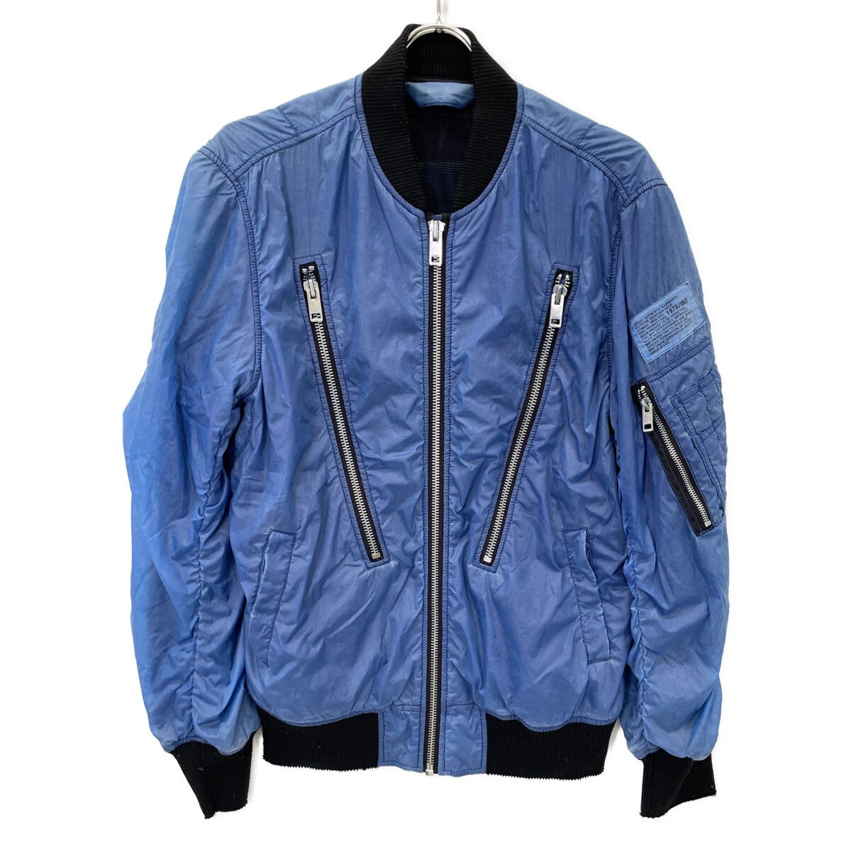 DIESEL ディーゼル ﾌﾞﾙｰ ﾅｲﾛﾝｼﾞｬｹｯﾄ S - メルカリ