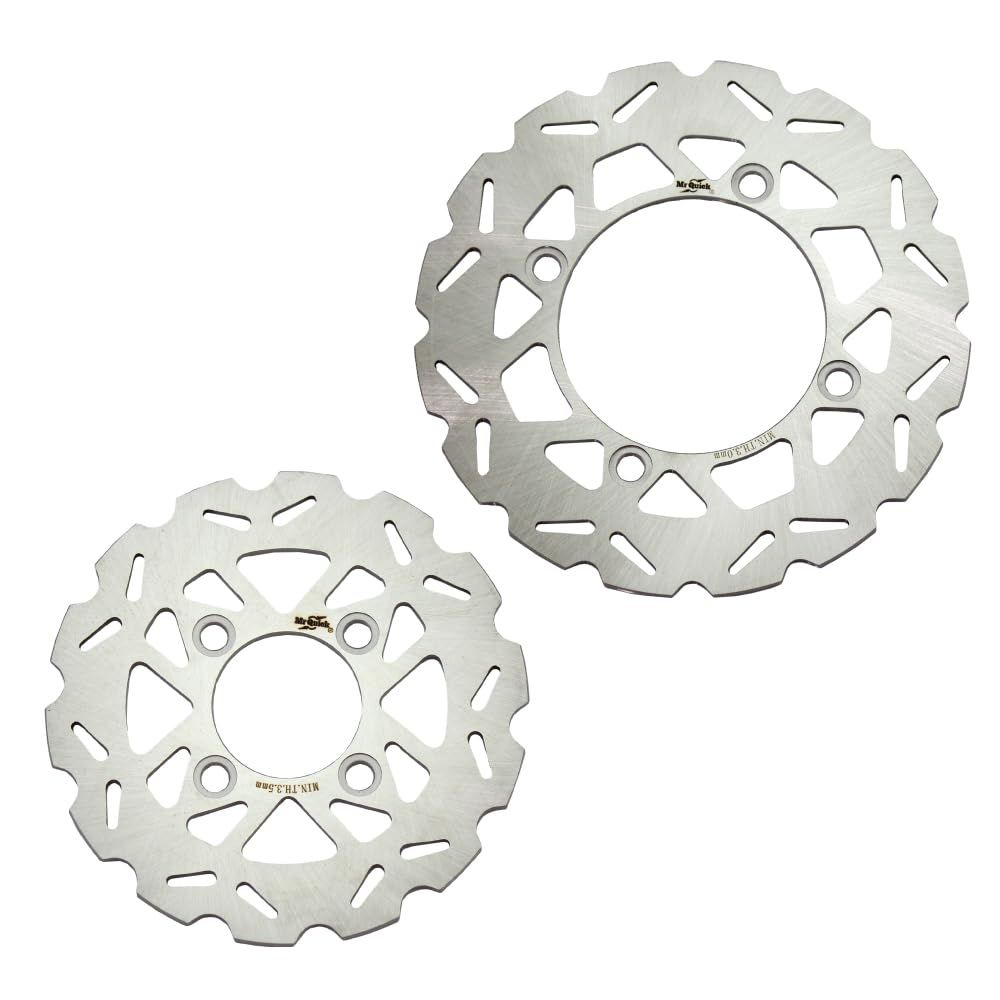 Mr Quick製 HONDA ホンダ CT 125 ハンターカブ JA 55 65 220 mm フロント 190 リア ウェーブディスクセット シルバー