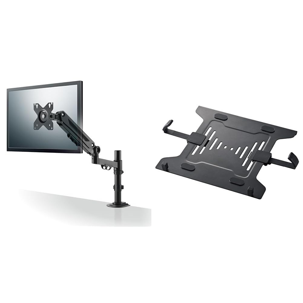 マウントトレーセット エレコム モニターアーム ディスプレイアーム シングル ロング スプリング式 支柱 40インチ対応 耐荷重12 kg VESA規格対応 ブラック