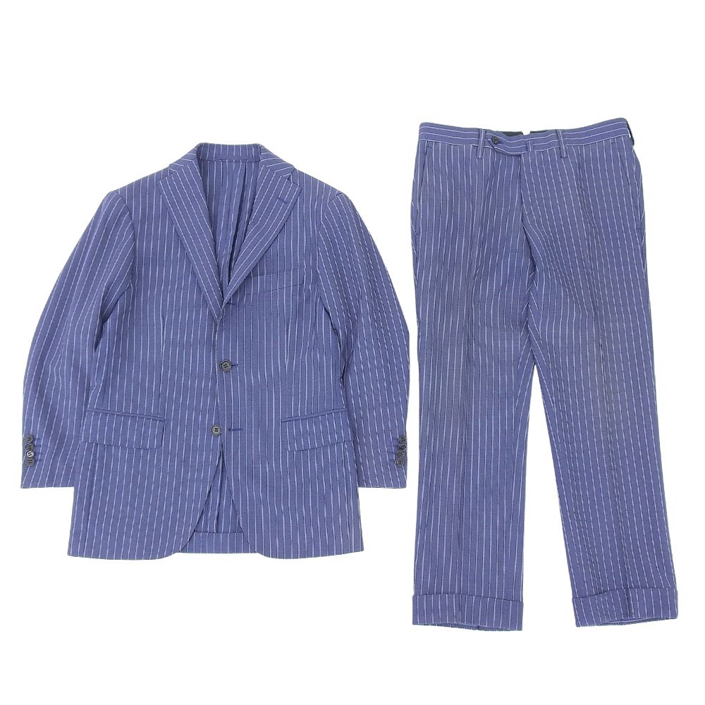 RING JACKET リングヂャケット ストライプ スーツ メンズ ブルー 42