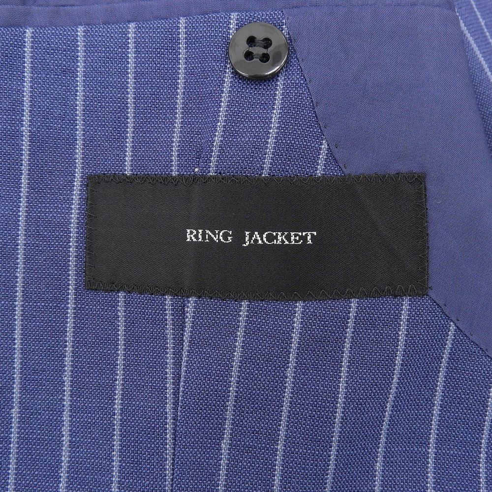 RING JACKET リングヂャケット ストライプ スーツ メンズ ブルー 42