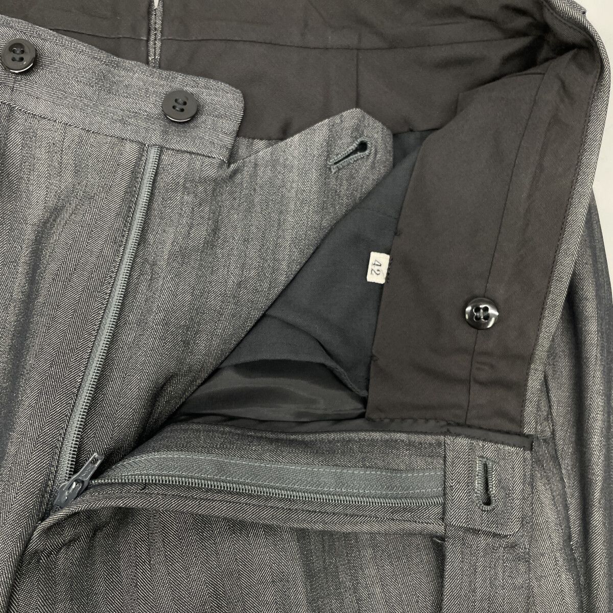 RING JACKET リングヂャケット ｸﾞﾚｰｽﾄﾗｲﾌﾟ 2Pｽｰﾂ 42 - メルカリ