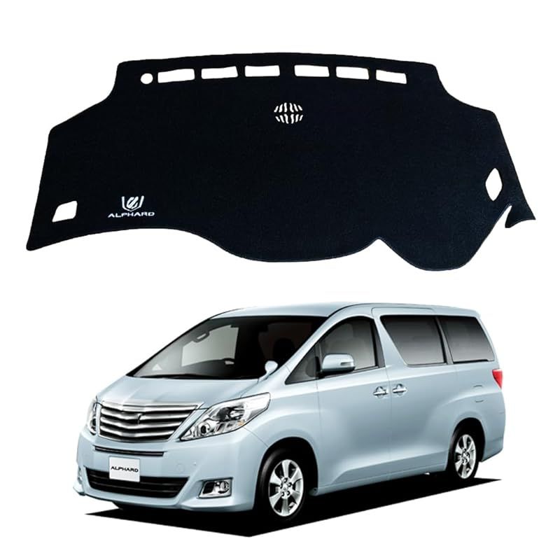 【在庫セール】SAWAKAKI トヨタ アルファード 20系 専用 ダッシュボードマット 日焼け防止 劣化防止 保護マット ポリエステル素材 滑り止め ロゴ付き アクセサリー 内装 カスタムパーツ 1