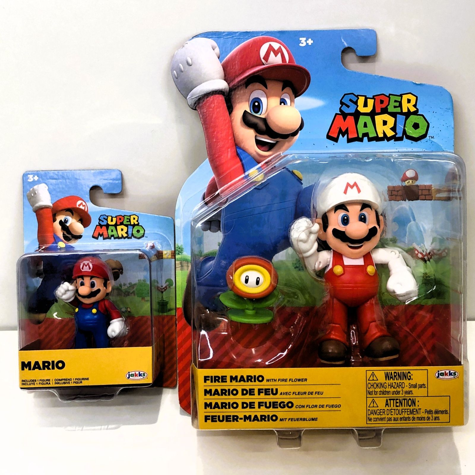 マリオ＆ファイアマリオ フィギュア2体セット🎮 任天堂 Nintendo JAKKS