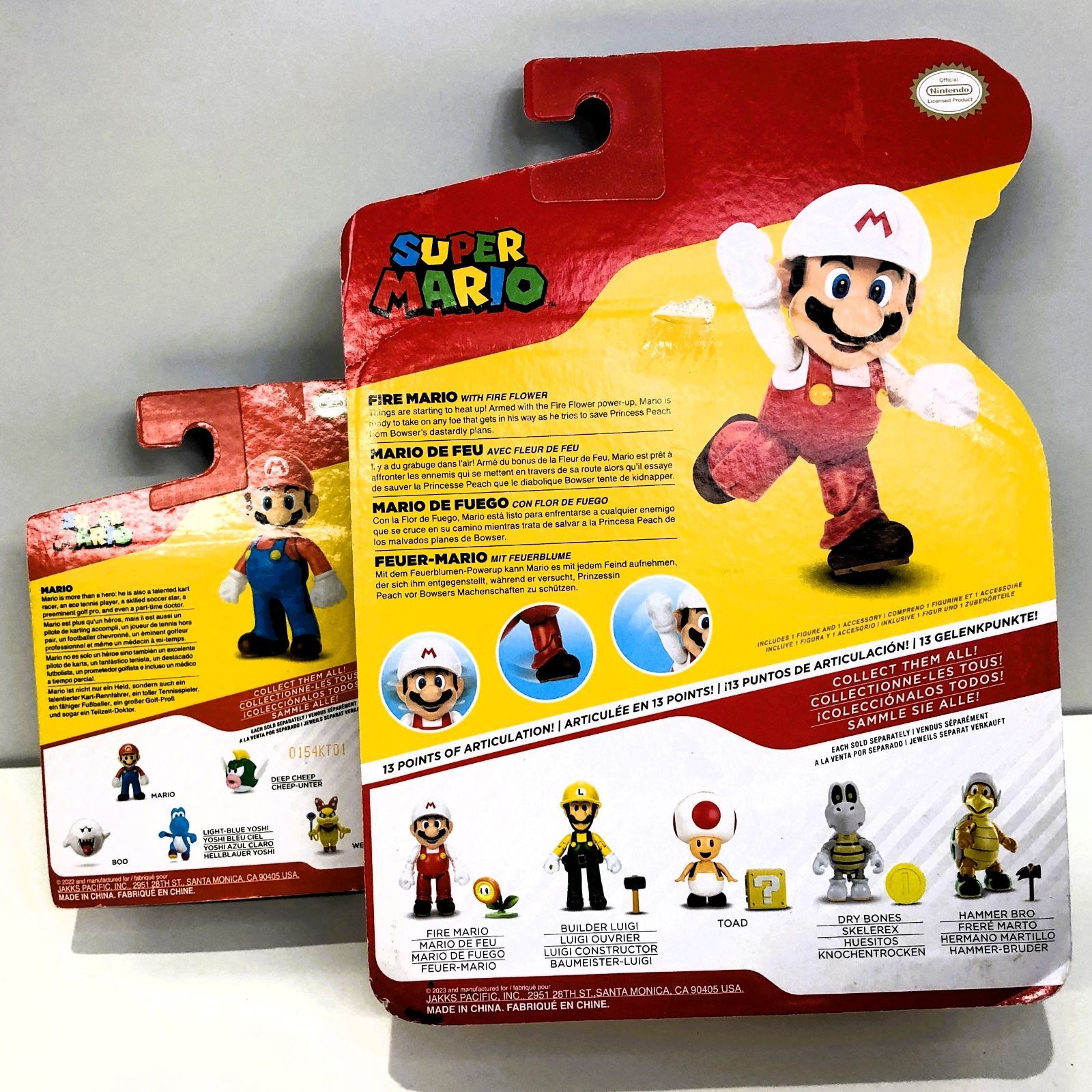 任天堂　フィギュア　セット マリオ＆ファイアマリオ フィギュア2体セット🎮 任天堂 Nintendo JAKKS