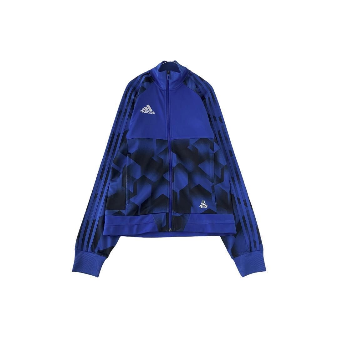 adidas トラックジャケット ジャージ 刺繍ロゴ ワンポイント 総柄