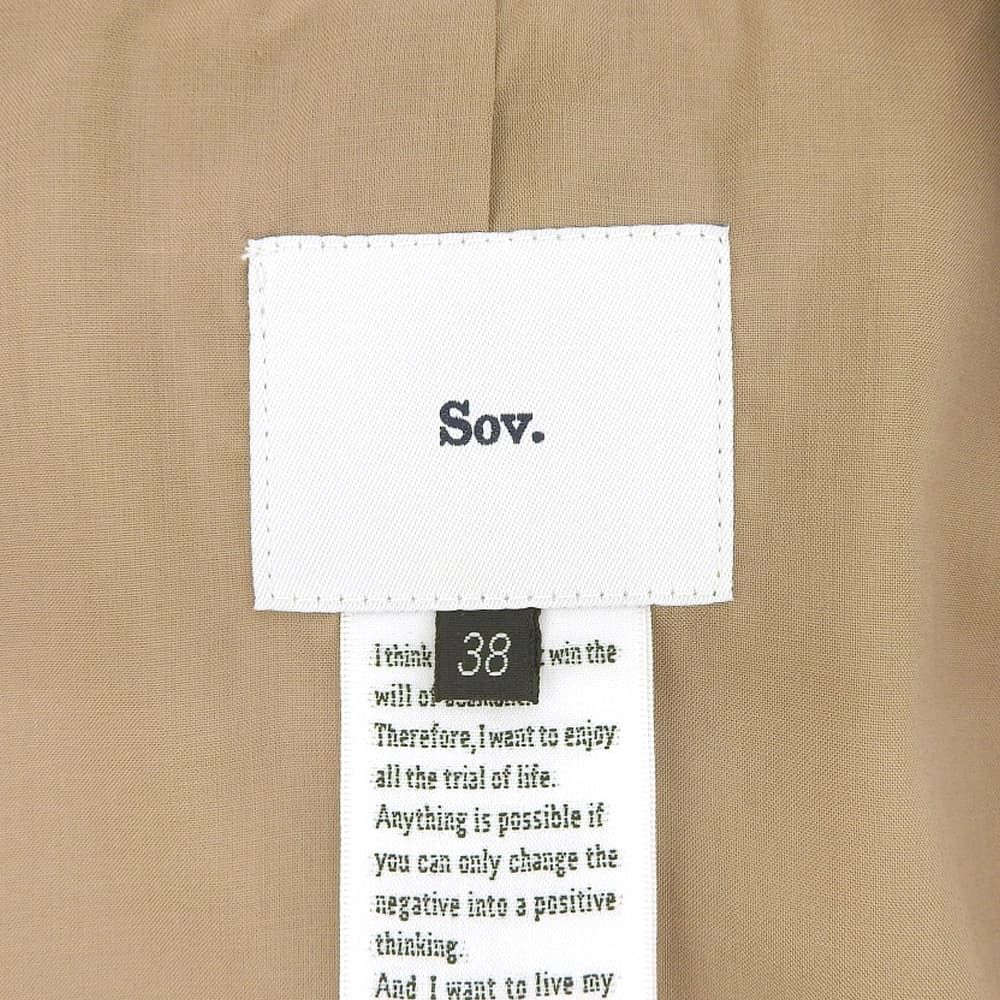 SOV. ソブ ダブルスタンダード 美品 キュプラ カラミ テーラード