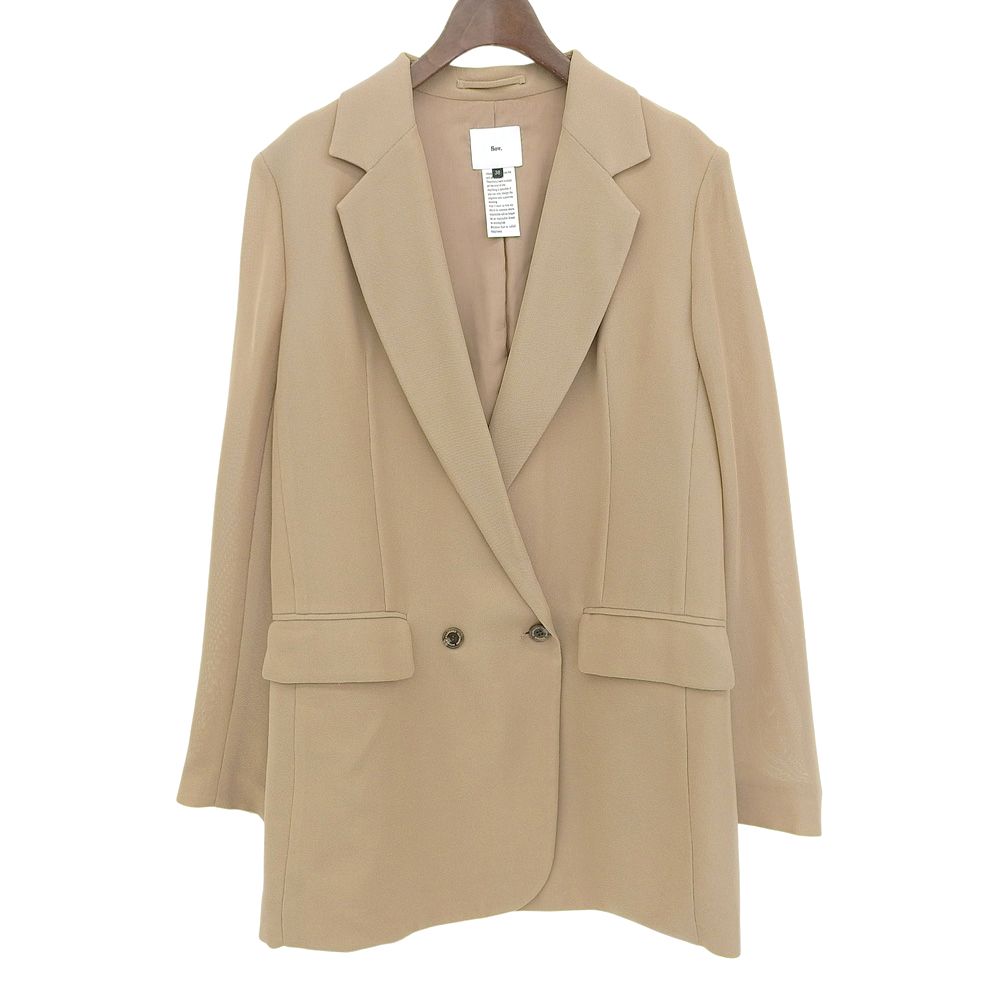 SOV. ソブ ダブルスタンダード 美品 キュプラ カラミ テーラード