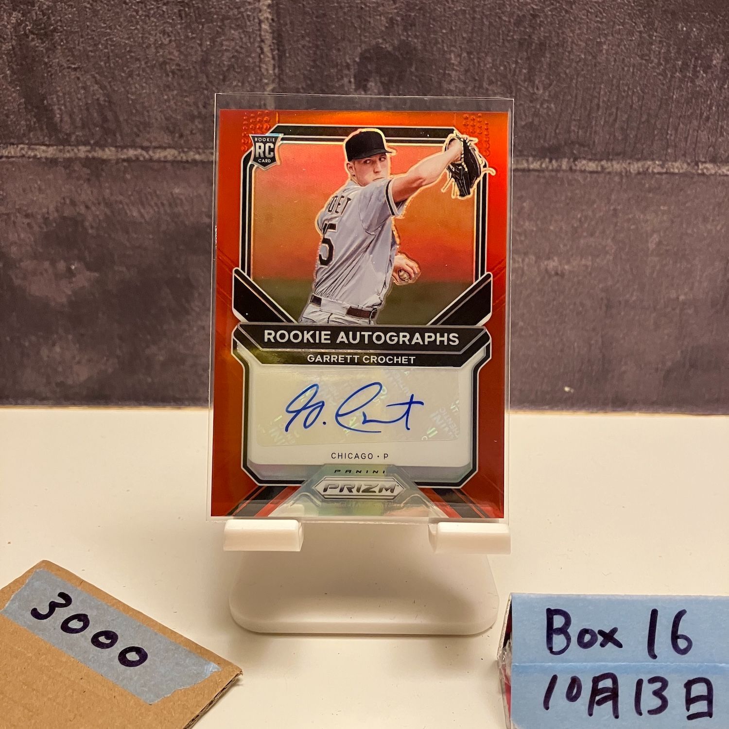 2021 Panini Prizm Garrett Crochet 63/99 直筆サインカード Chicago