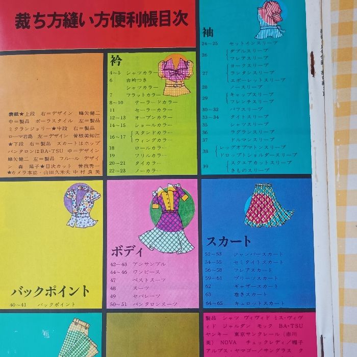 装苑 6月号付録 裁ち方・縫い方便利帳 文化出版局 今井田勲 - メルカリ
