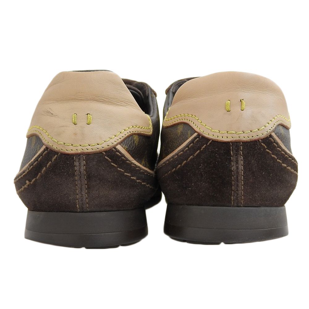 LOUIS VUITTON ルイヴィトン モノグラム×スエード 切り替え ベルクロ