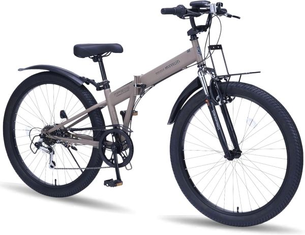 池商 折畳セミファットバイク26 6 SPモカブラウン