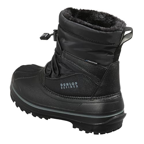 ダンロップリファインド メンズ DA 3102メンズ 防寒 スノーブーツ ボア素材 防水 冬 ビーンブーツe