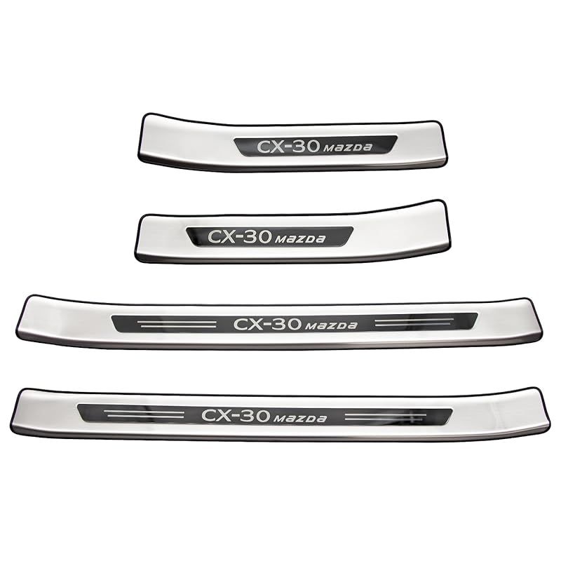 在庫セール】MEKOMEKO マツダ CX-30専用 外側スカッフプレート サイド