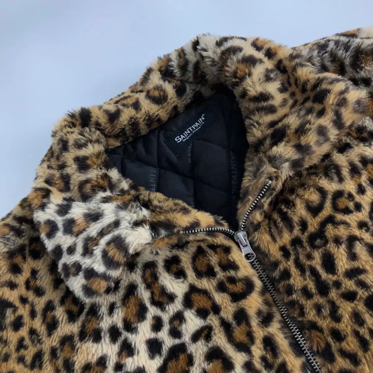 SAINTPAIN(セイントペイン) ヒョウ柄 レオパード ファー ジャケット