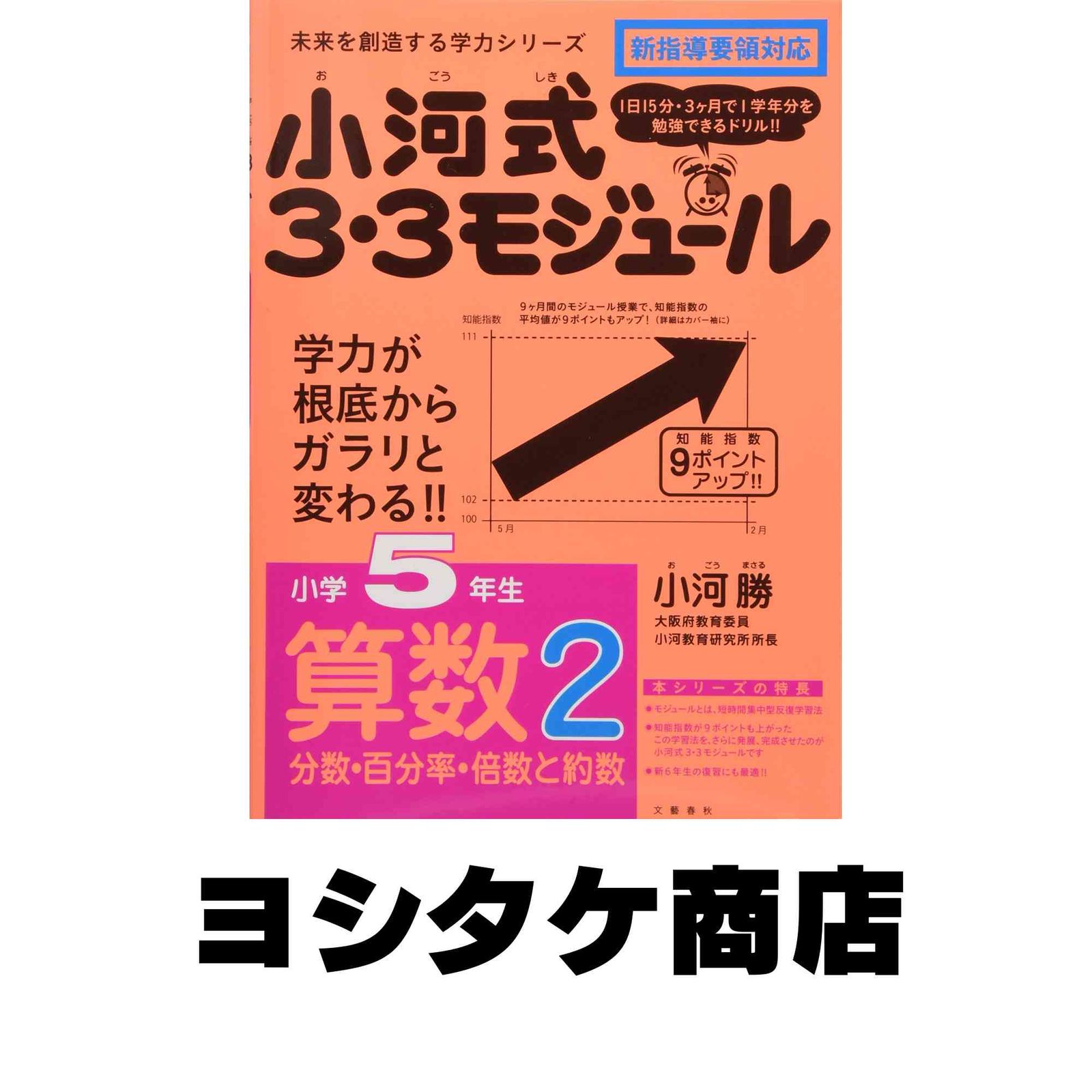 小河式3・3モジュール小学5年生算数2〈分数・百分率・倍数と約数