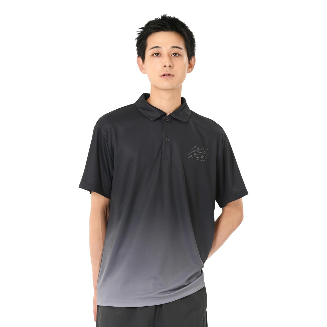 ポロシャツ ニューバランス] AMT55671 BK XL [BK(ブラック)] [Free Size