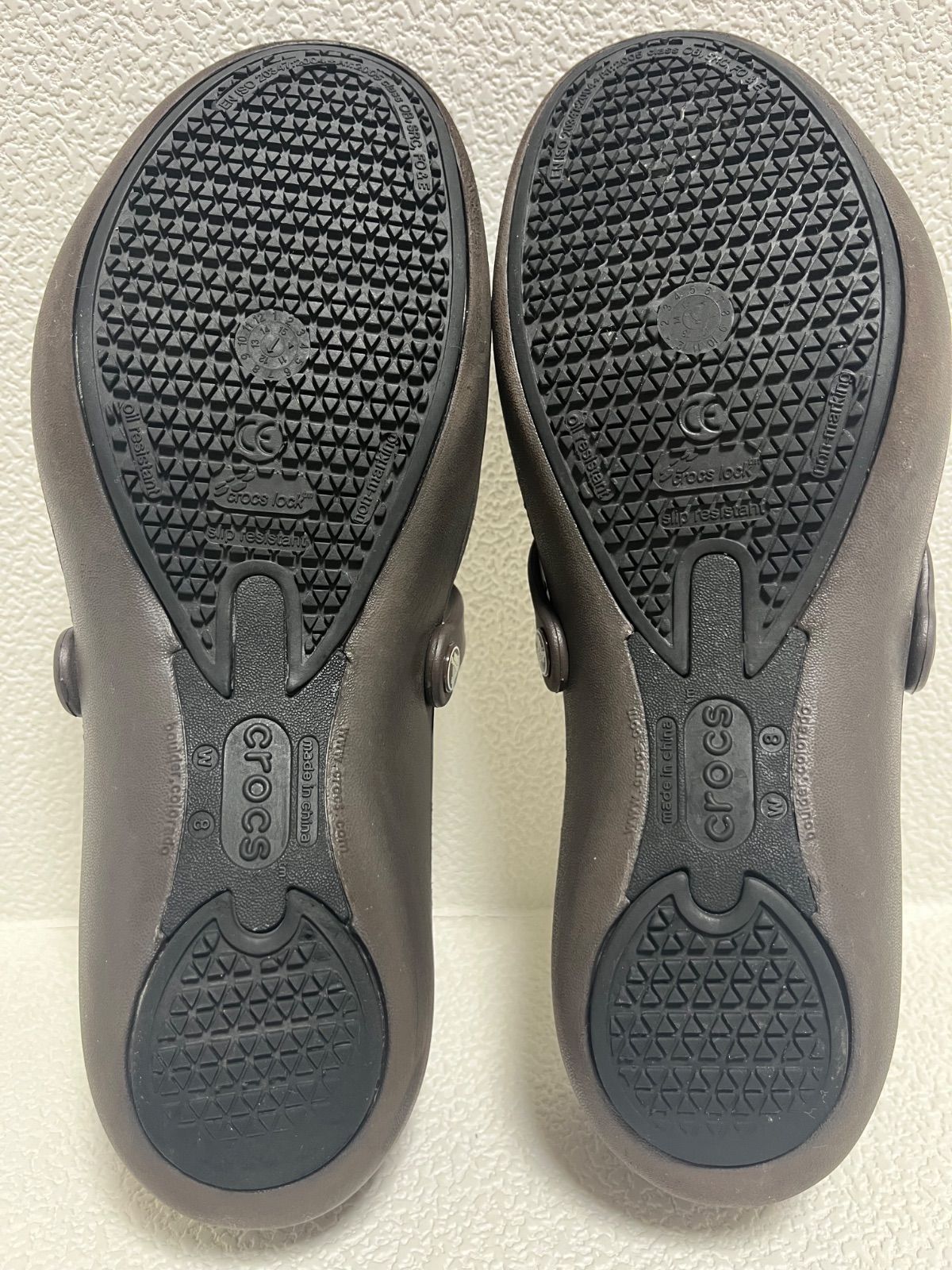 極美品】crocs アリスワーク W8 24cm ダークブラウン 廃盤品 - メルカリ