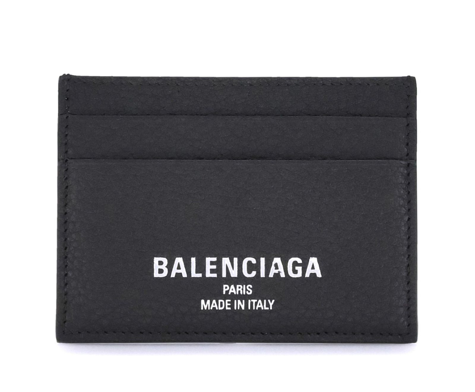 ロゴプリント グレインレザー カードホルダー AW 25