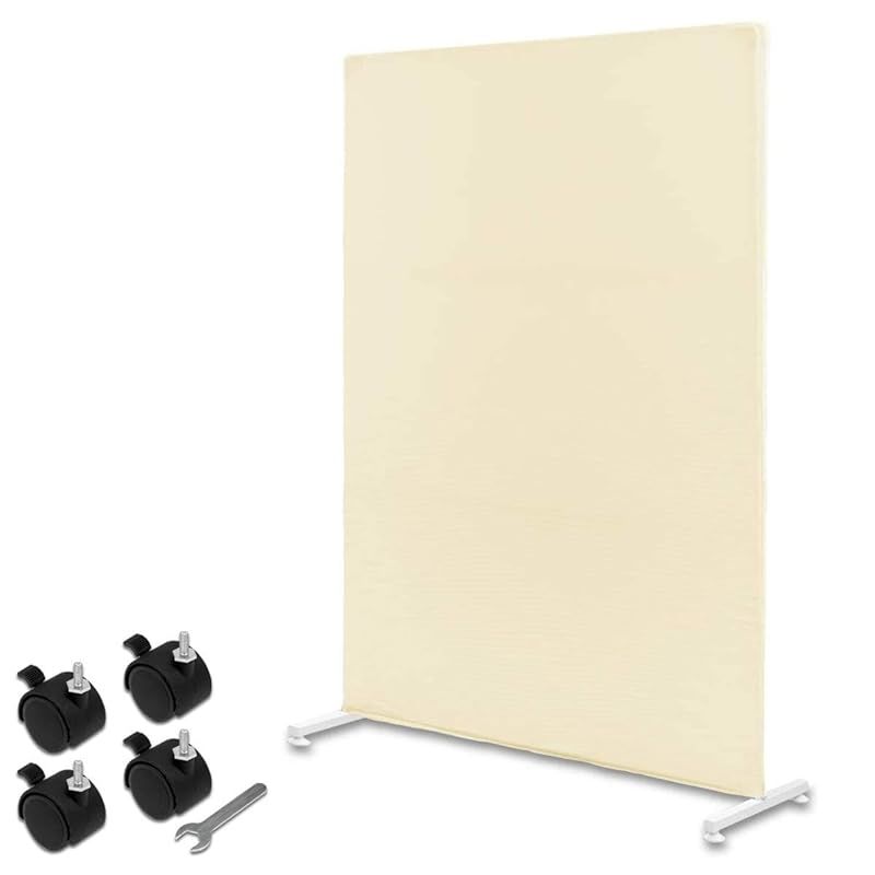 在庫 ottostyle.jp スクリーン パーテーション アイボリー ＆ キャスター セット 目隠し 仕切り 衝立 間仕切り 高さ180 cm 幅120 スクリーン洗濯 軽量4 kg 玄関 オフィス 自宅 待合室 レイアウト 模様 0
