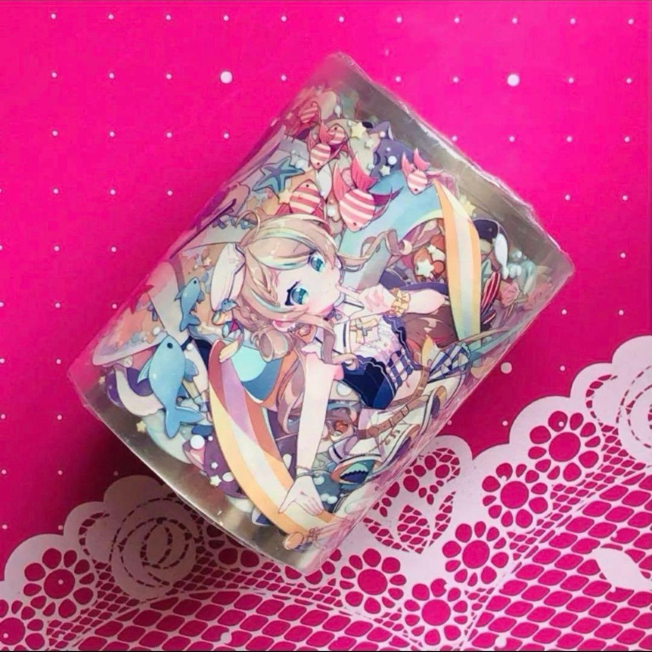 ♡SALE♡彩虹 6cm×10m 海洋甜心 海外マスキングテープ 海外マステ 人物