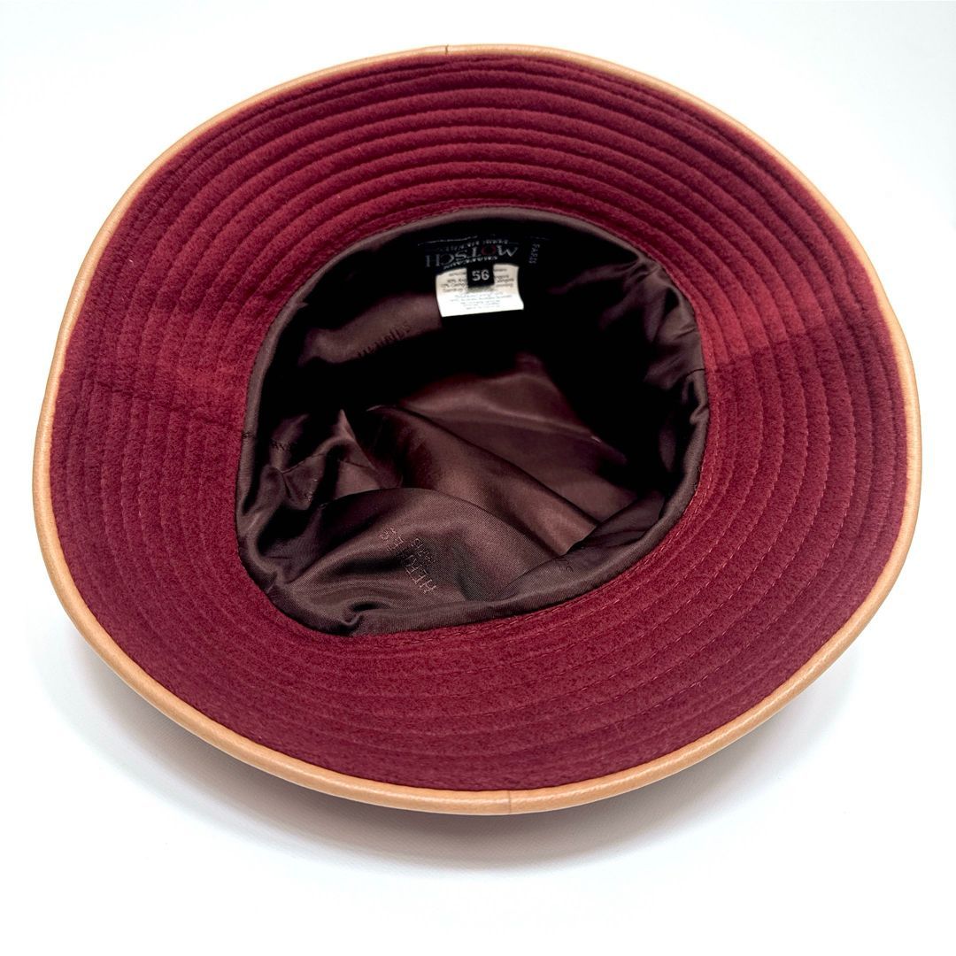 MOTSCH HERMES モッチ エルメス バケットハット ボルドー系 - メルカリ