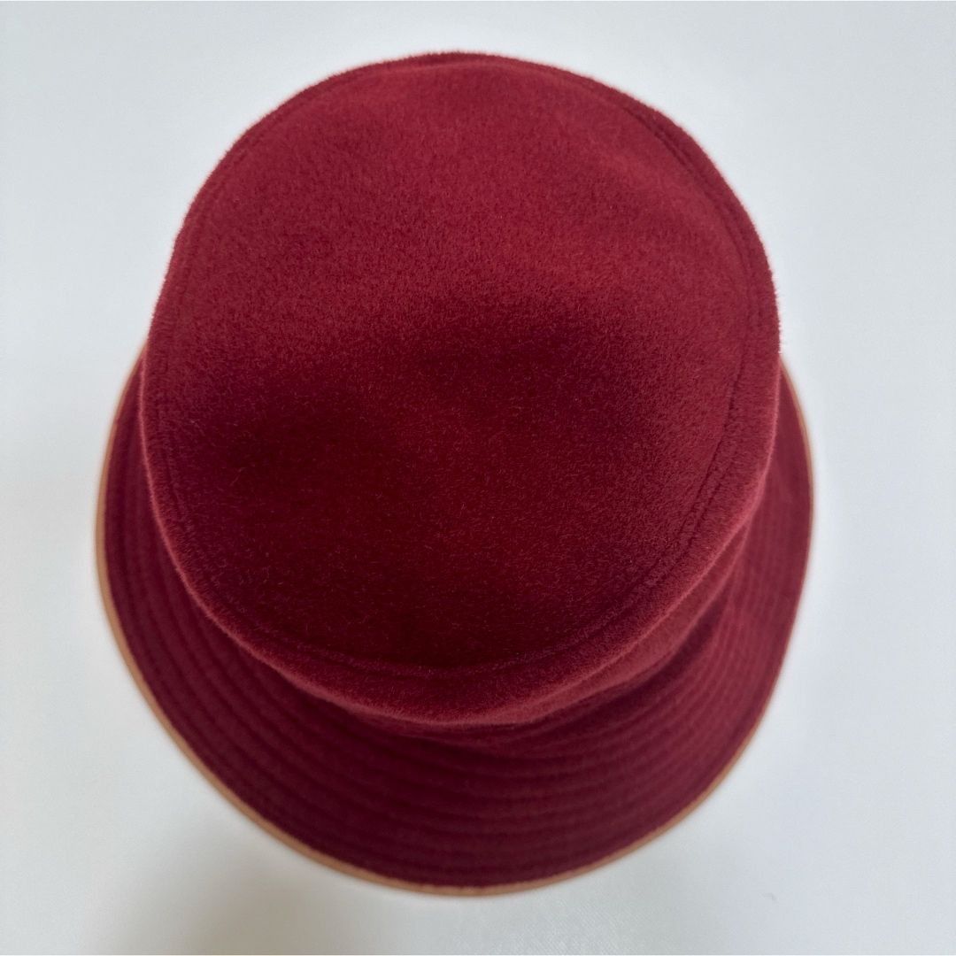 MOTSCH HERMES モッチ エルメス バケットハット ボルドー系 - メルカリ