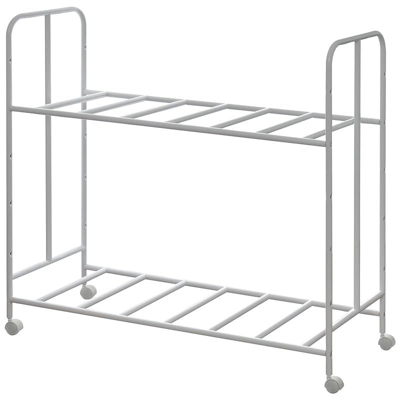 在庫 ottostyle jp 布団収納ラック 高さ調整 キャスター付き 布団ラック 収納ワゴン ふとん収納 収納ラック 布団収納棚 押し入れ収納 クローゼット収納 ふとんラック 棚 布団収納庫 スチールラック 湿気対策 ホワイト 2 0