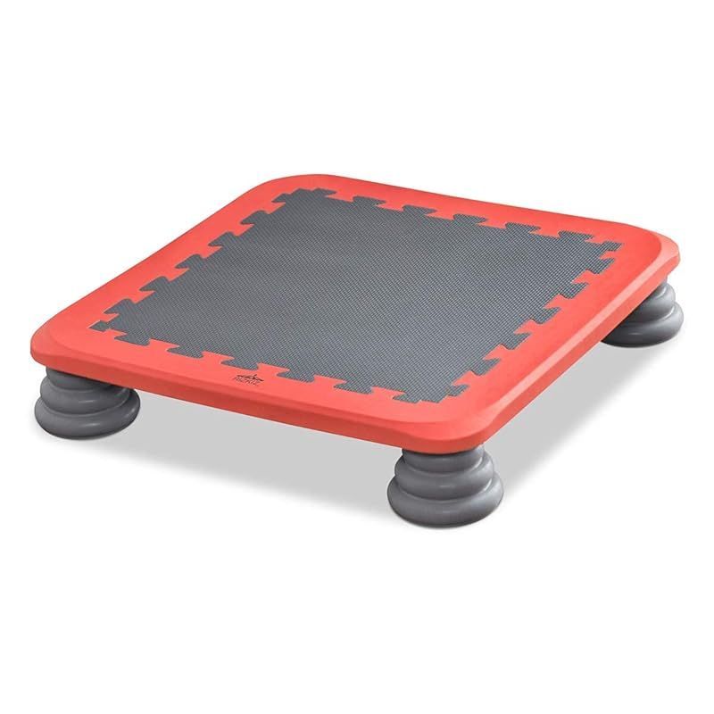 在庫 RiZKiZ ジャンピングボード レッド 65 cm ボード型トランポリン ジャンプ 室内用 耐荷重100 kg ンス感覚 体幹 筋力 トレーニング 静音 安全 フィットネス 子供