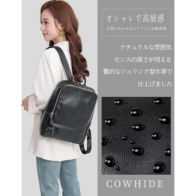 PAOIXEEL] リュック レディース 牛革レザー リュックサック 本革 A4