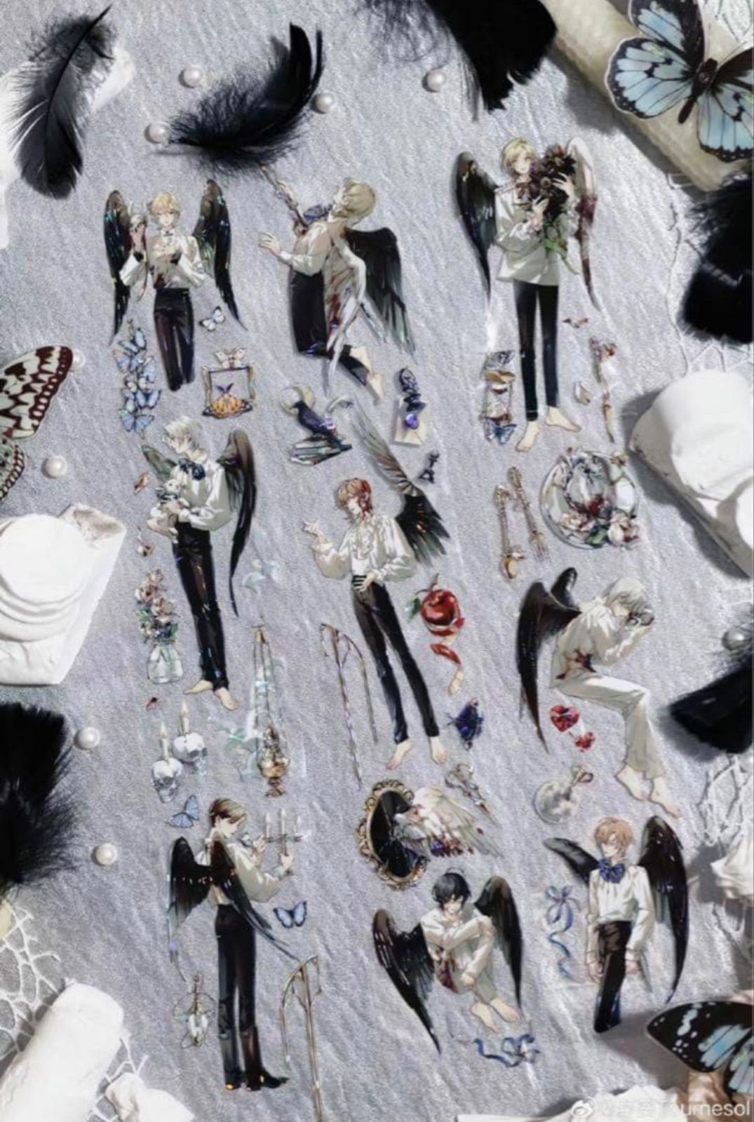  贝壳光 6 cm 10 m 堕落天使 海外マスキングテープ 海外マステ 人物 男性 マスキングテープ テープ マスキングテープ