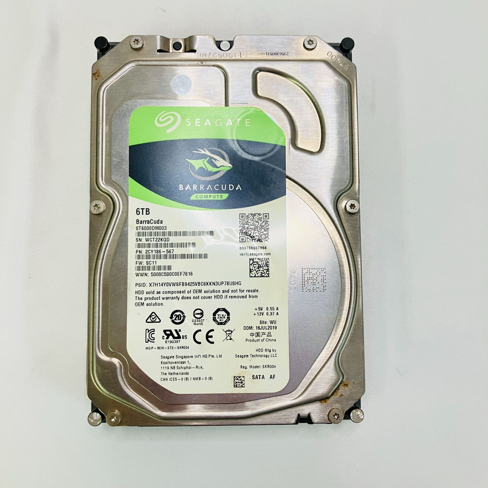 Seagate BarraCuda 3 5インチ 6 TB 内蔵 ハードディスク HDD PC 2年保証 Gb s 256 MB 5400 rpm FFP
