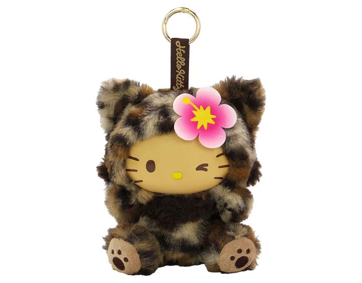 新品】ハローキティ ぬいぐるみ ヒョウ柄 ファインフェイスキャット