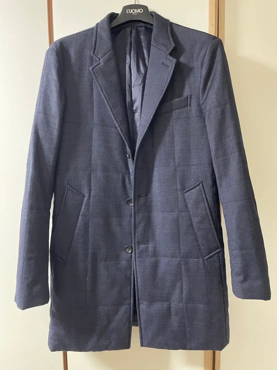 BEAKER ネイビー チンulates ウールコート 2