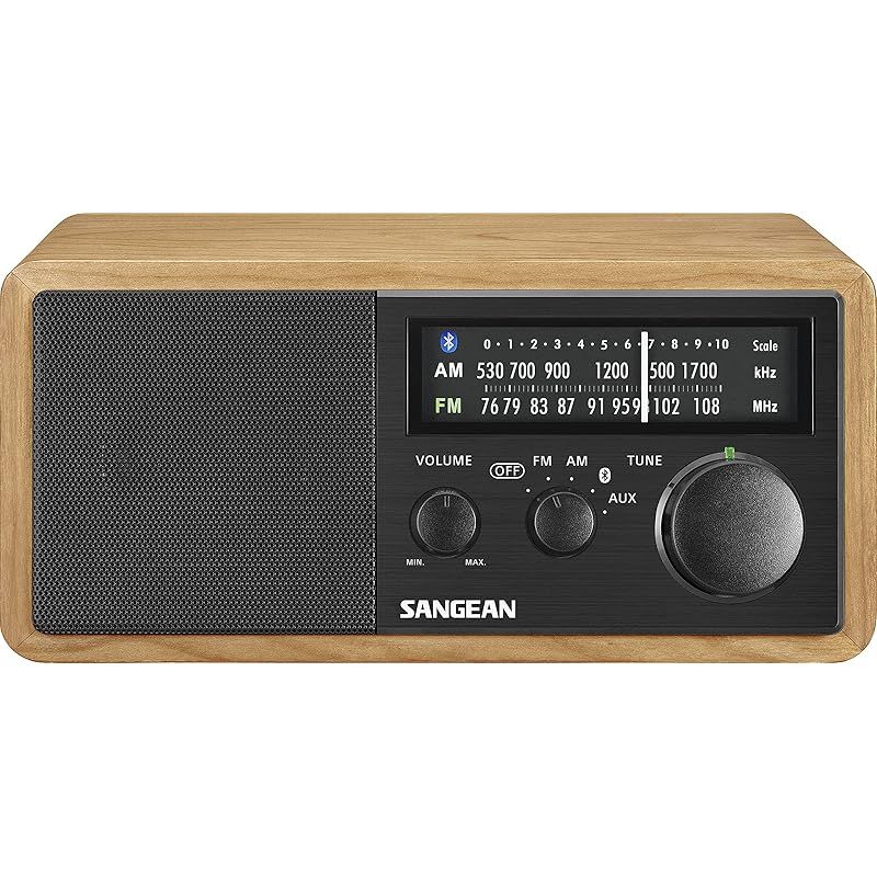 SANGEAN FM AMラジオ対応 ブルートゥーススピーカー チェリー ブラック WR-302 Bluetooth対応