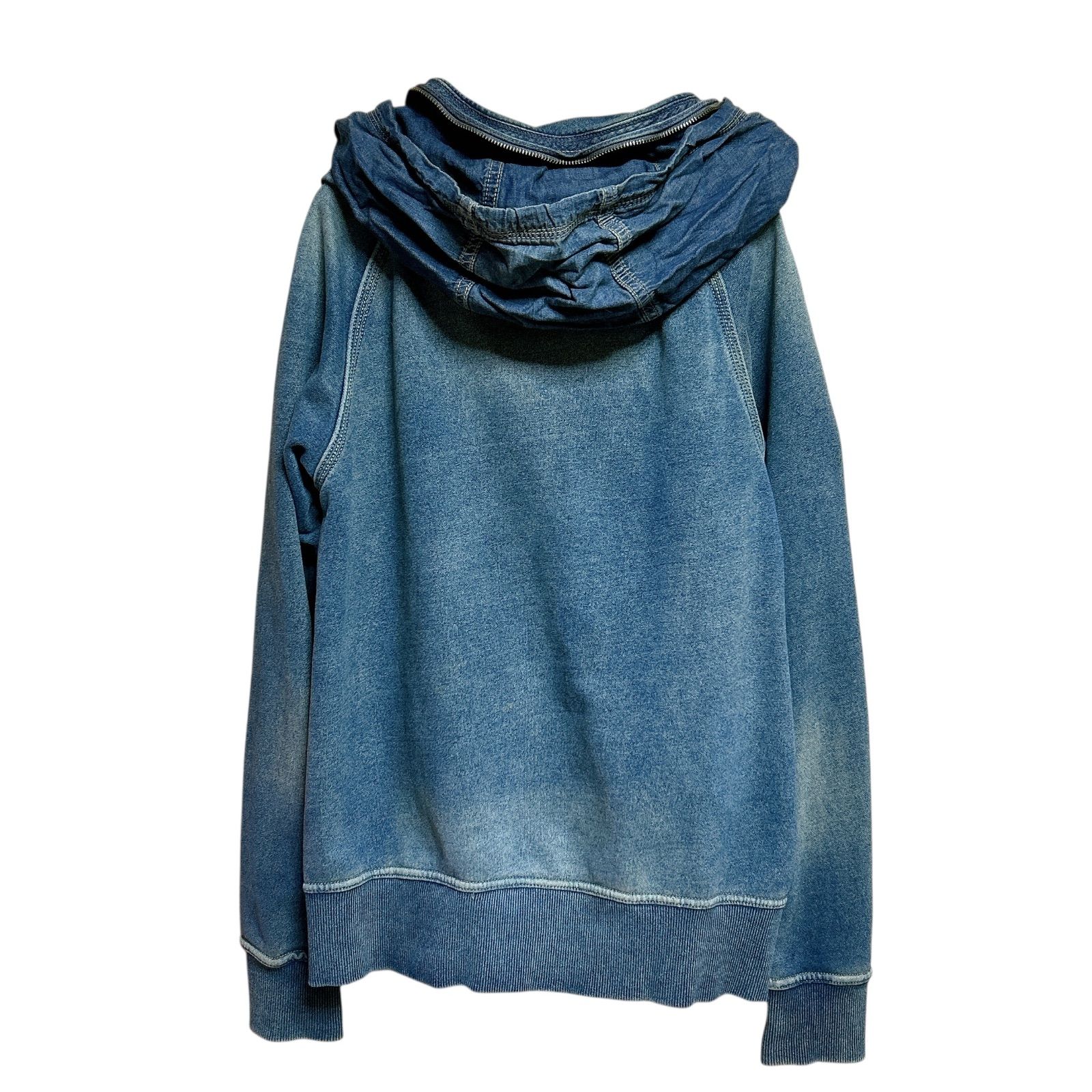 00s GOA vintage denim hoodie bono パーカー 日本製 ヴィンテージ加工