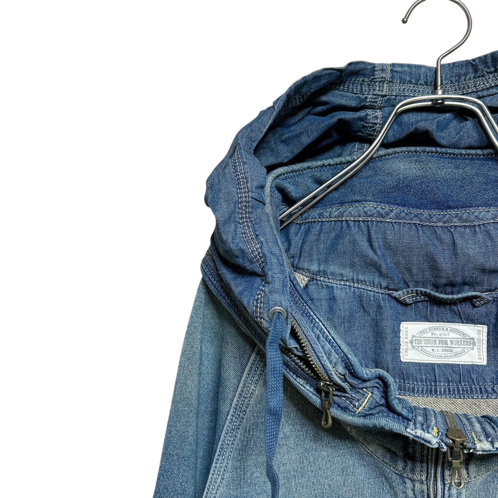 00s GOA vintage denim hoodie bono パーカー 日本製 ヴィンテージ加工