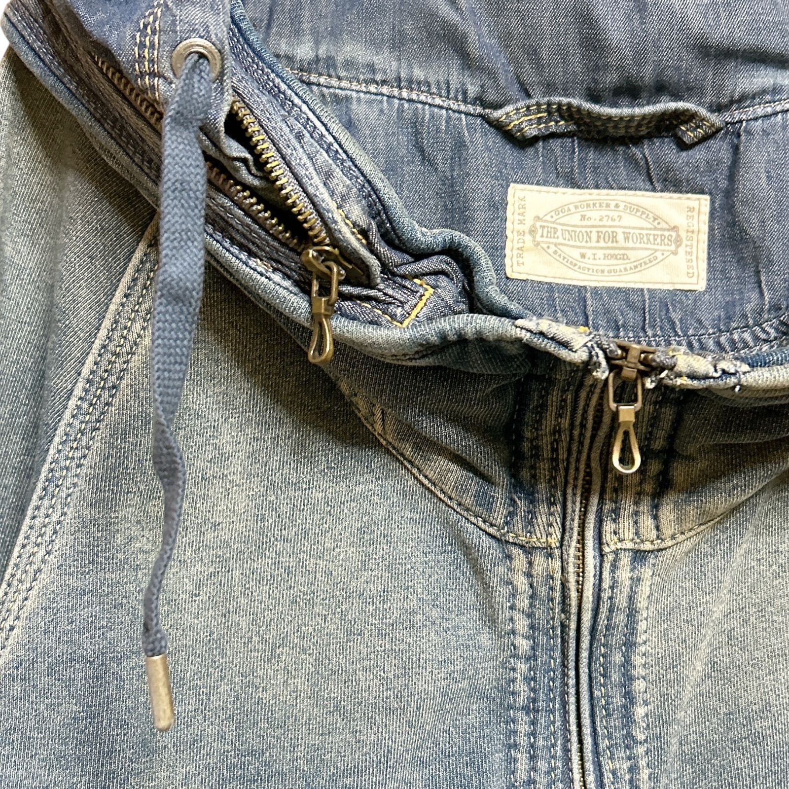 00s GOA vintage denim hoodie bono パーカー 日本製 ヴィンテージ加工