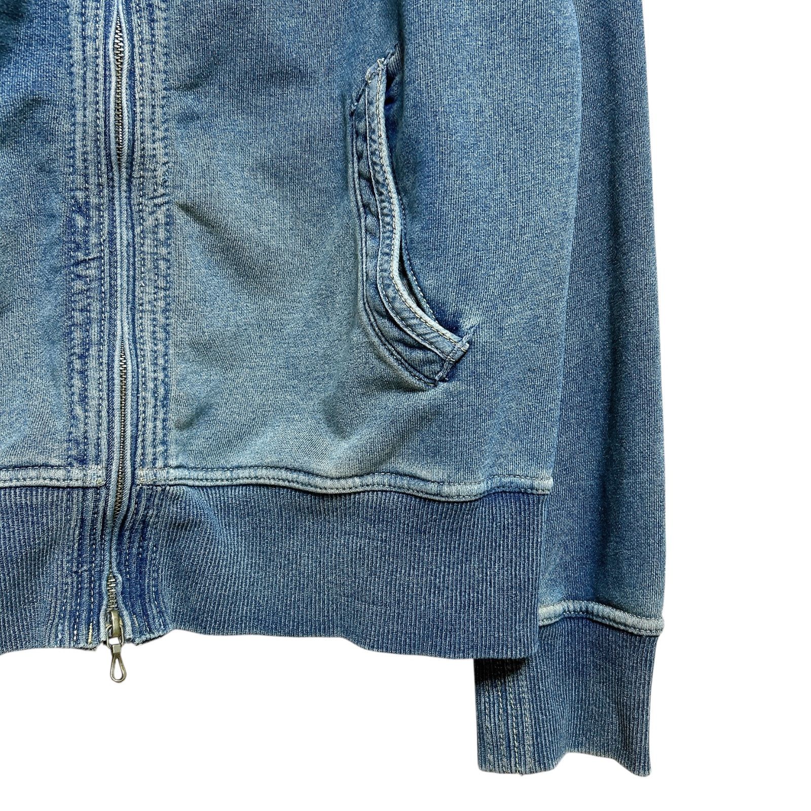 00s GOA vintage denim hoodie bono パーカー 日本製 ヴィンテージ加工