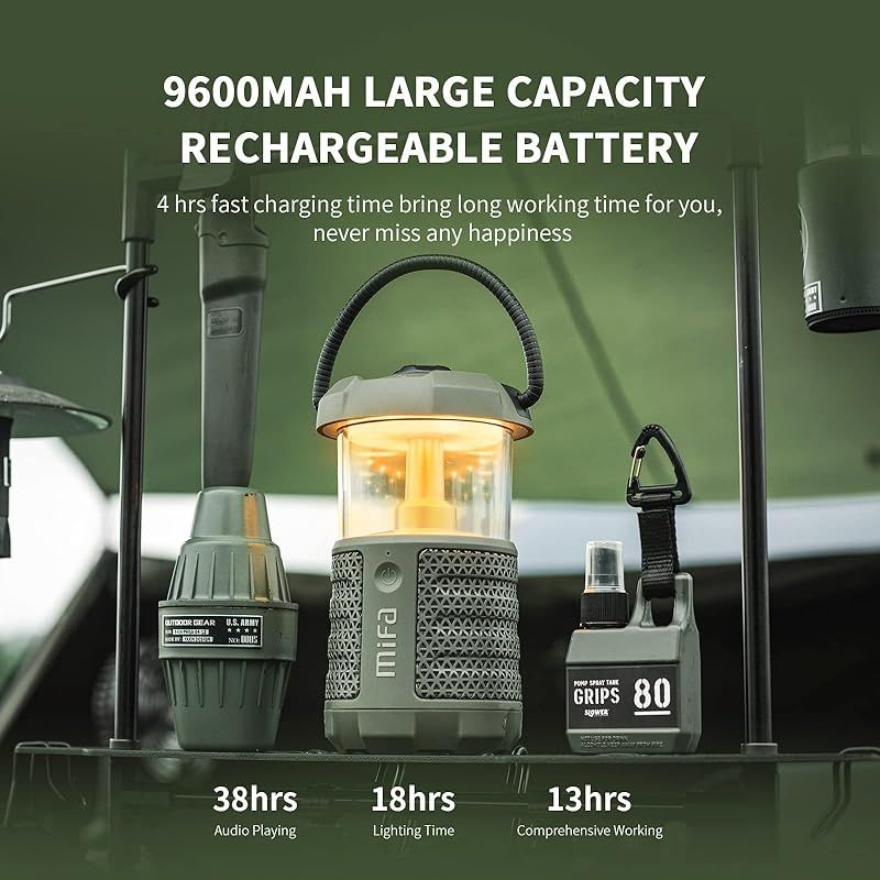 MIFA WildCamping Bluetoothスピーカー LED ランタンスピーカー