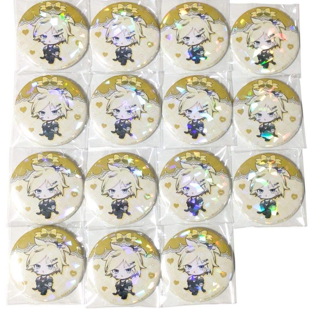 送料無料 24時間以内発送 未使用 15点セット 鏡音レン ホログラム缶
