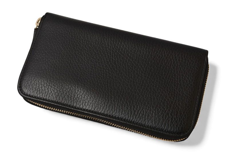 グッチ 財布 GUCCI 長財布/ラウンドファスナー式 レザー 509644 インターロッキングG ブラック【中古】 GUCCI（グッチ） インターロッキングG ラウンドファスナー長財布