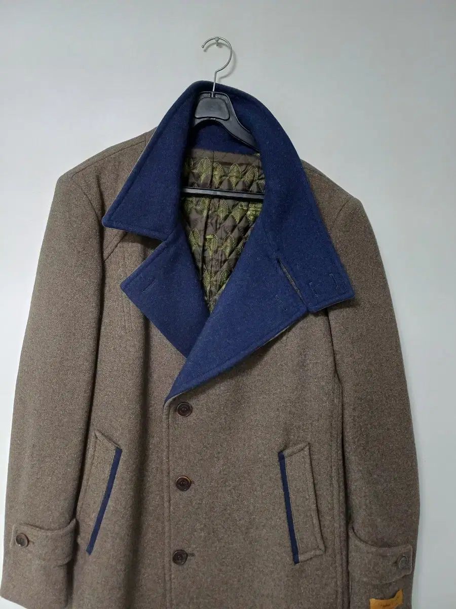 メンズ BASSO ウール ハーフコート 105