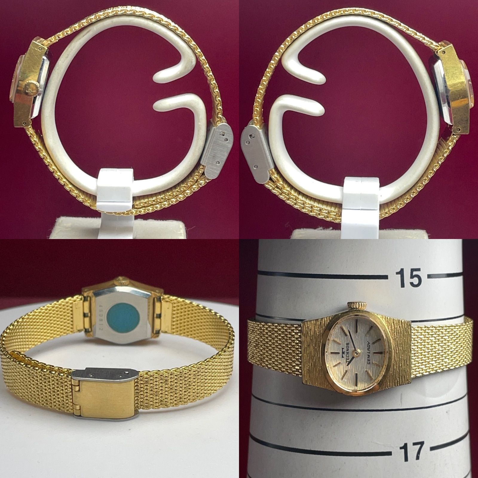 ☆デッドストック未使用 70s TECHNOS ジェムレディ 手巻 スイス製